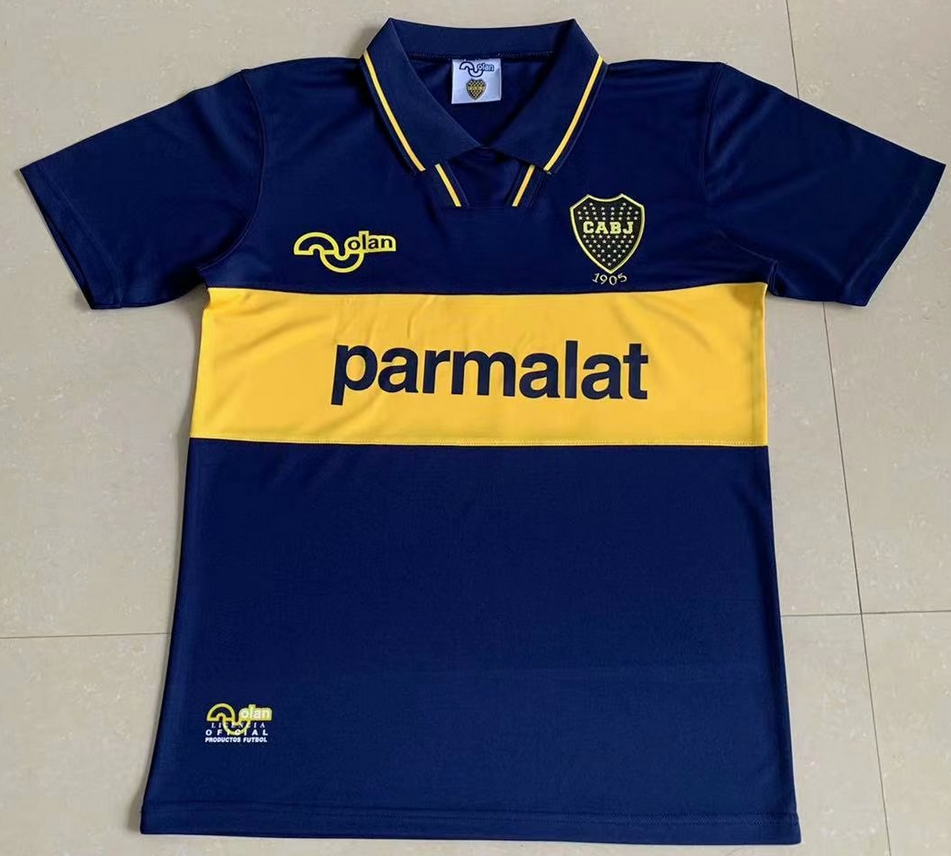 1994 Boca Juniors Retro Home Kit Soccer Jersey